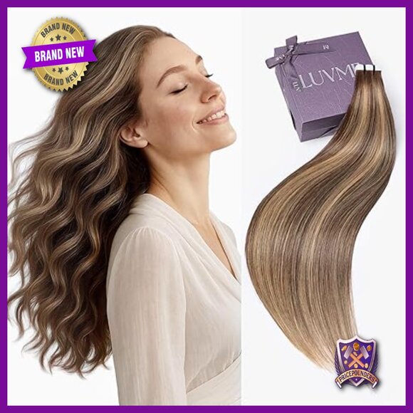 Human Hair Tape-In Extensions 18 Inch Straight 50g 25pcs Seamless main image 6